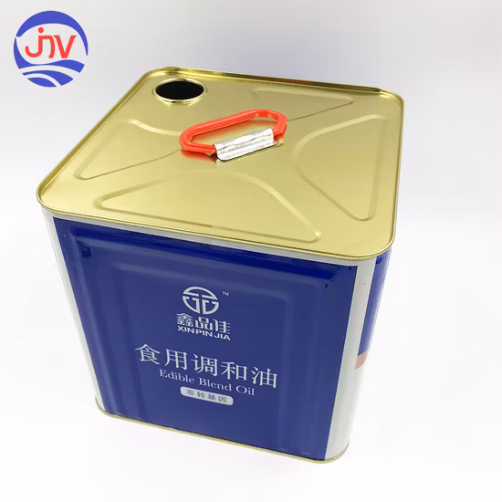 Big Square 10L Tin Can for Groundnut Peanut Oil Container