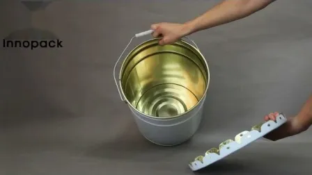 Металлическое ведро для краски из белой жести, 5 галлонов, 20 л Ведро, не одобренное для использования в химических веществах