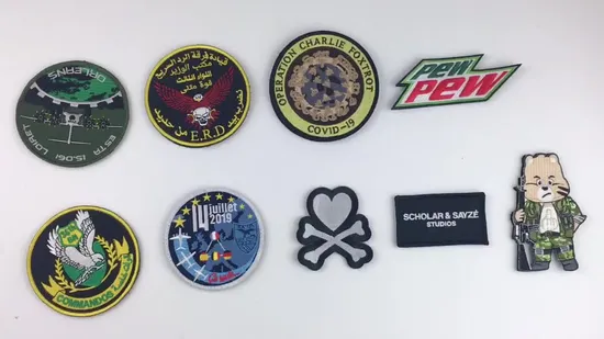 Симпатичный животный дизайн, лазерная резка, кайма, индивидуальный логотип, вышивка патча