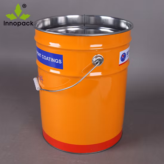 20л металлические ведра с открытой головкой, круглое ведро для краски, пустой стальной барабан