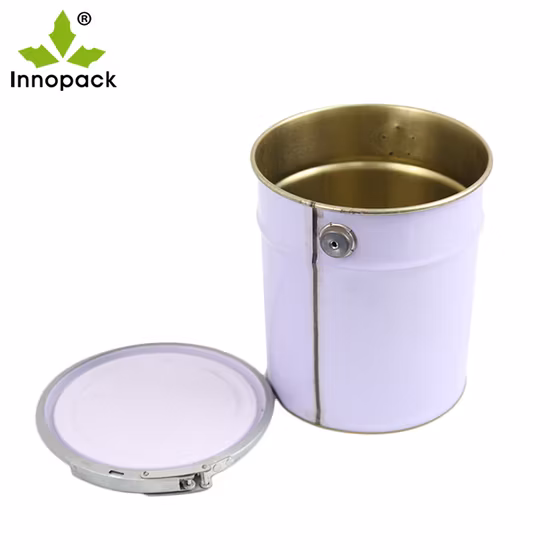 Металлическое ведро емкостью 5 галлонов. Бочка с краской емкостью 5 л. Размеры ведер с краской. Жестяное металлическое ведро.